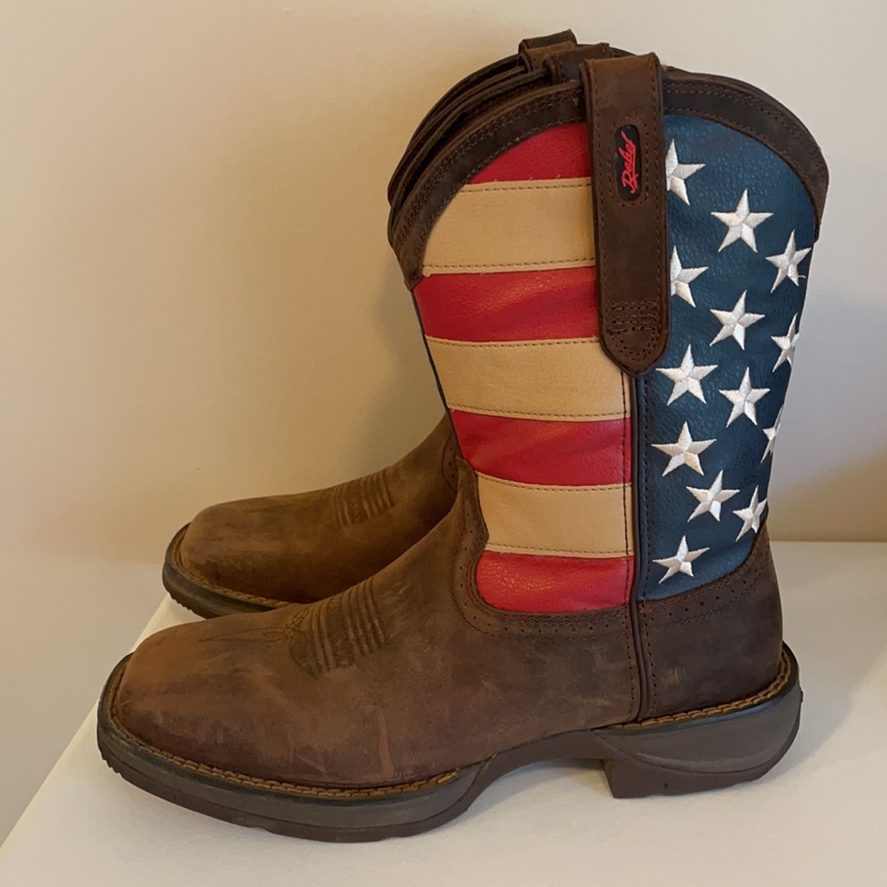 DURANGO REBEL PATRIOTIC PULL-ON WESTERN FLAG BOOT